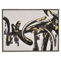 Black Natural Painting with Frame-Oil on Canvas T33299