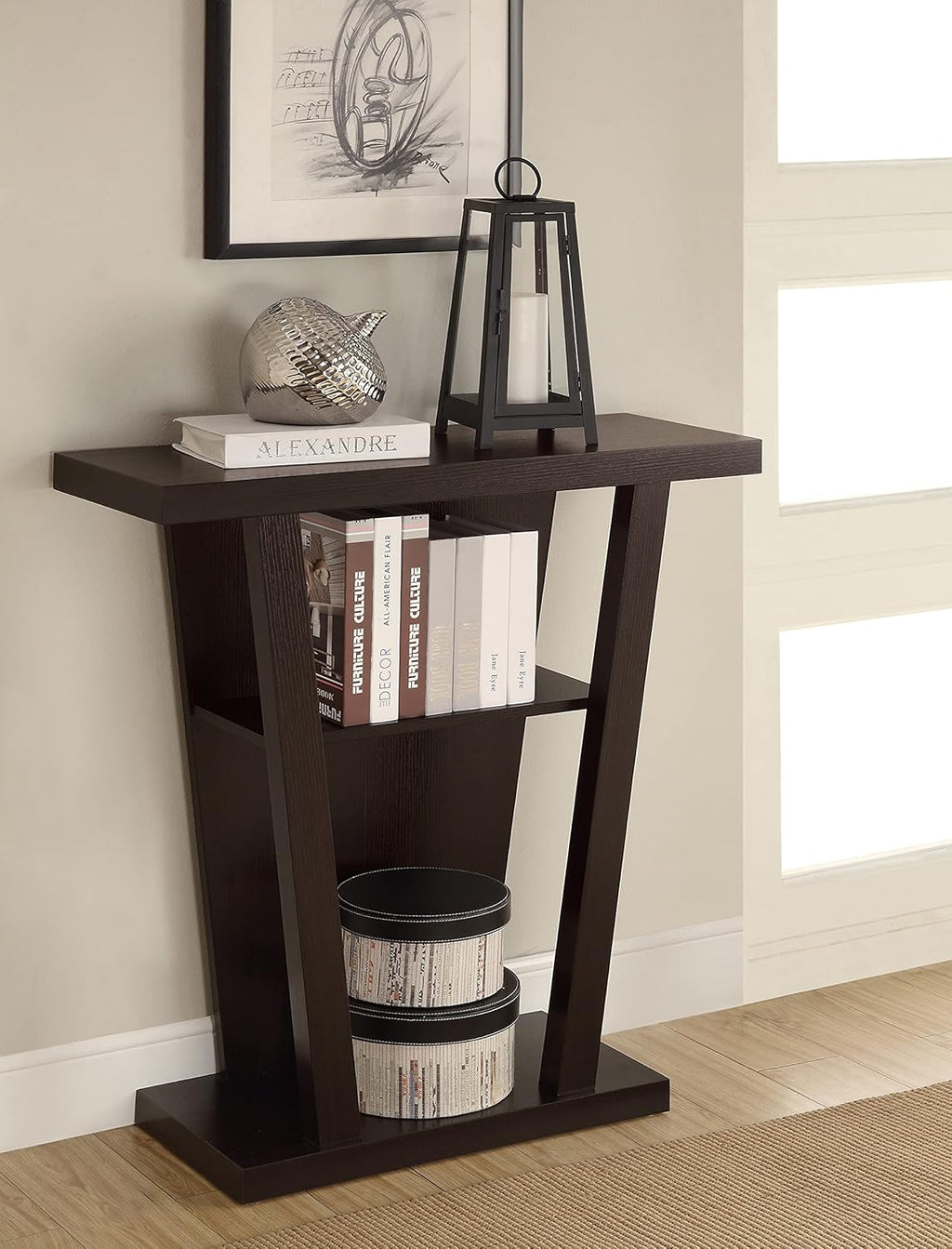 Cappuccino Console Entry Table F739