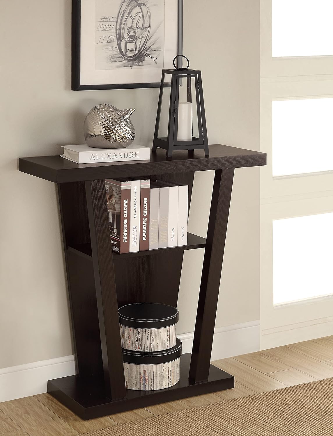 Cappuccino Console Entry Table F739