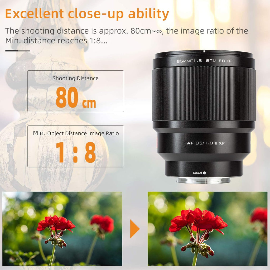 85mm f1.8 Mark II AF Portrait Fixed Focus Lens for Fuji X Mount Camera E7037