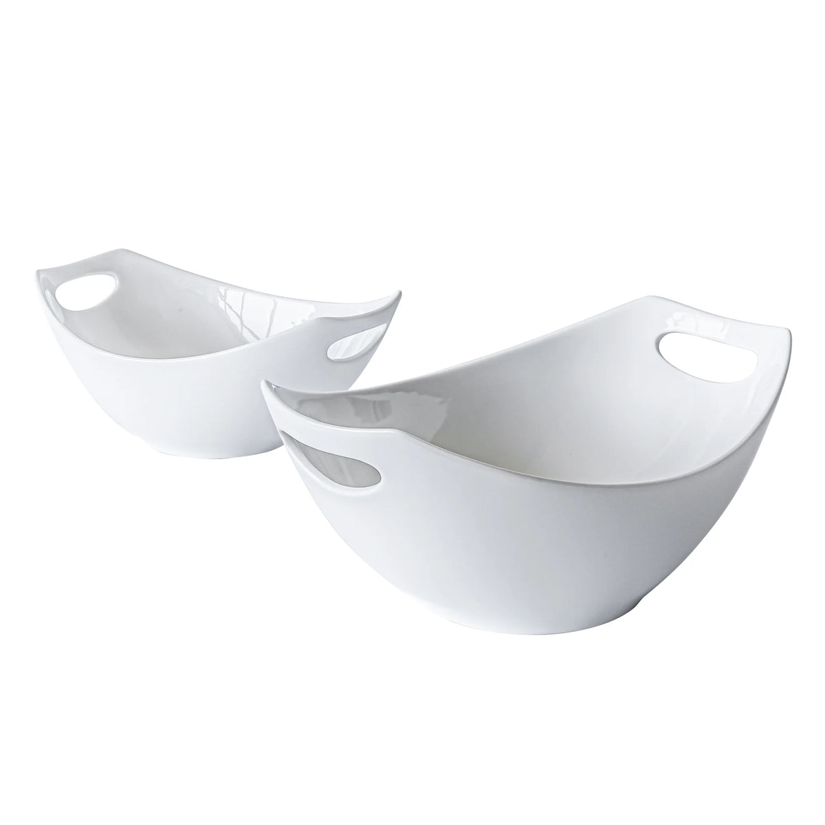 Set of Two Handled Serve Bowls E5426