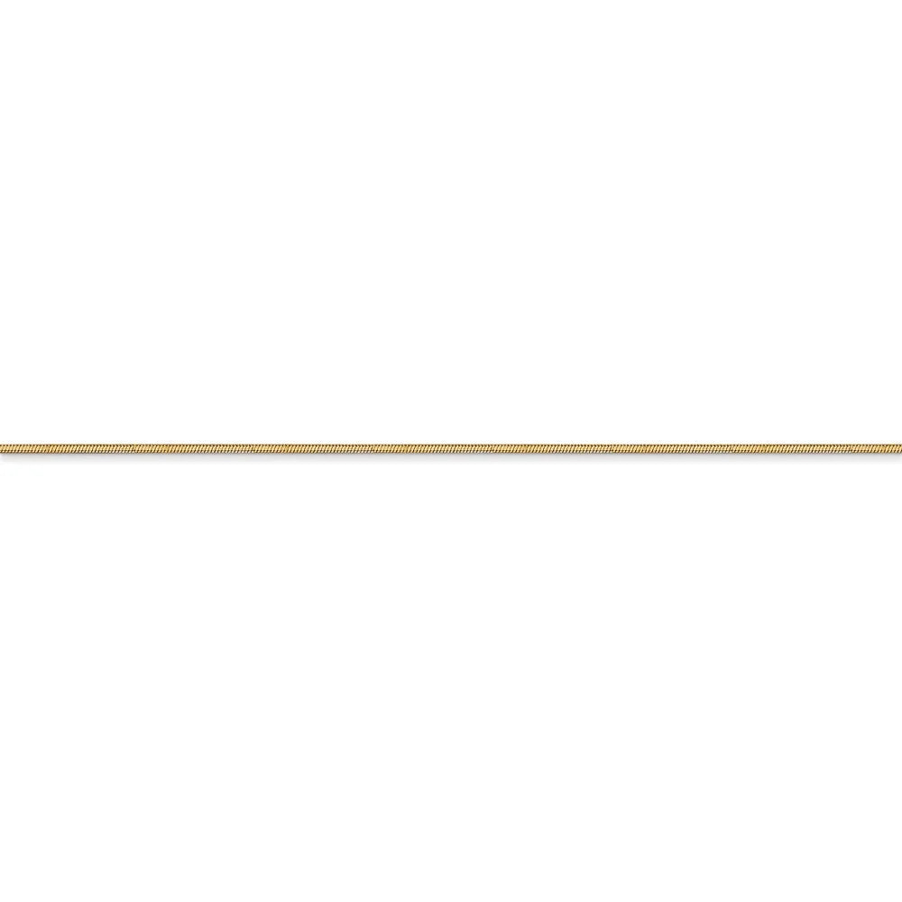 14kt Yellow Gold Octagonal Snake Chain 20 inch Lobster Clasp O262042
