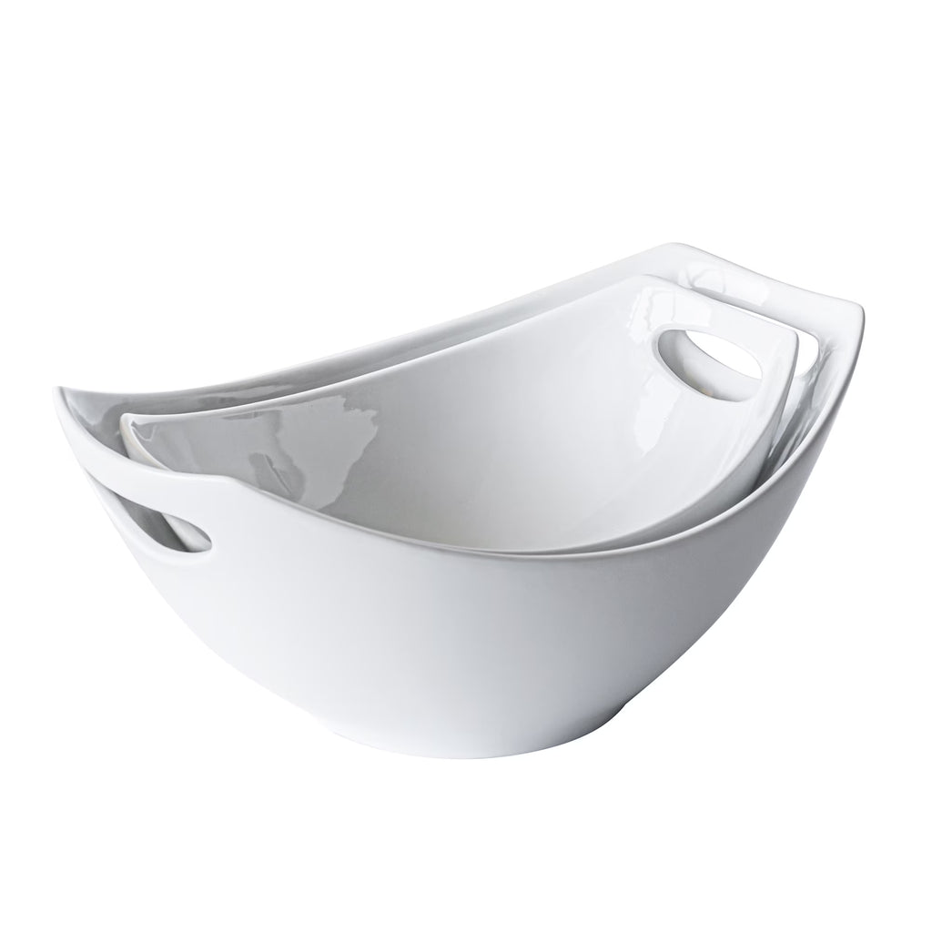 Set of Two Handled Serve Bowls E5426