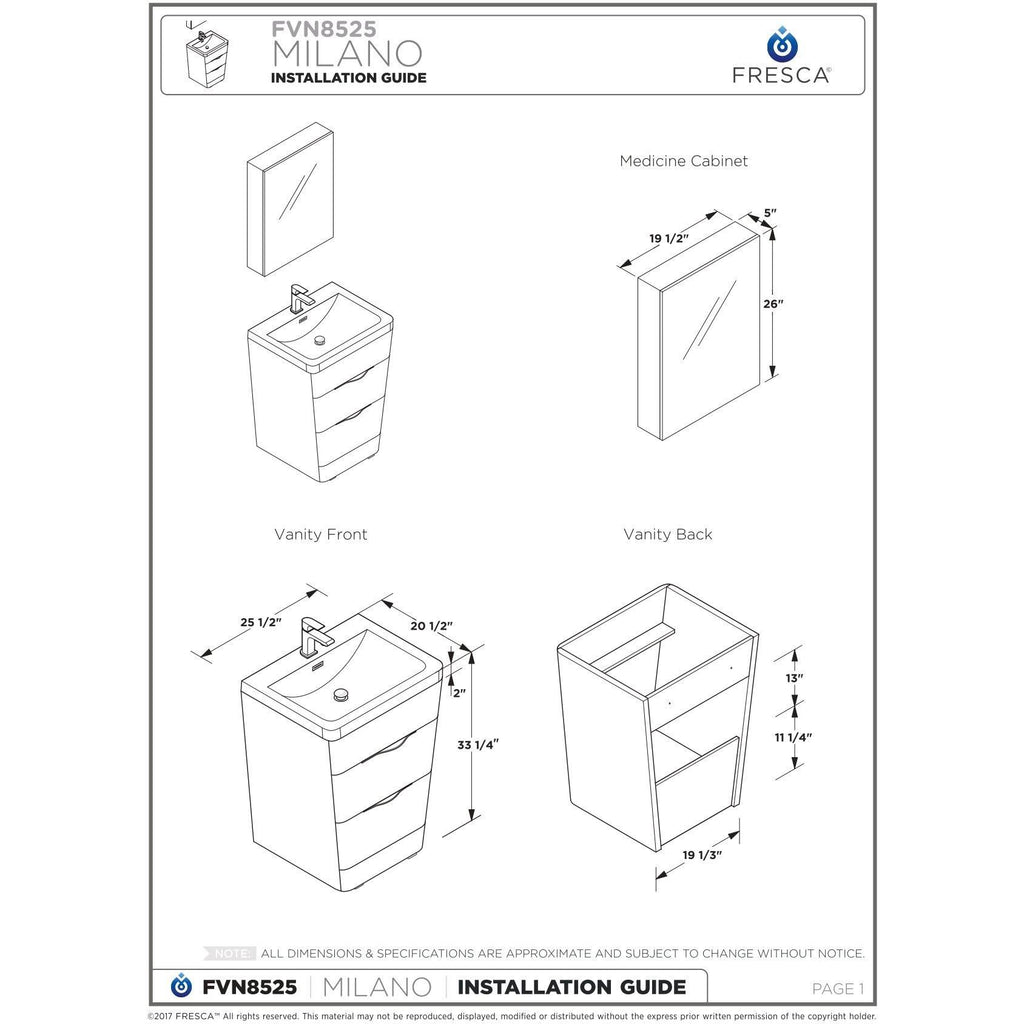 White Oak Bathroom Cabinet L2289