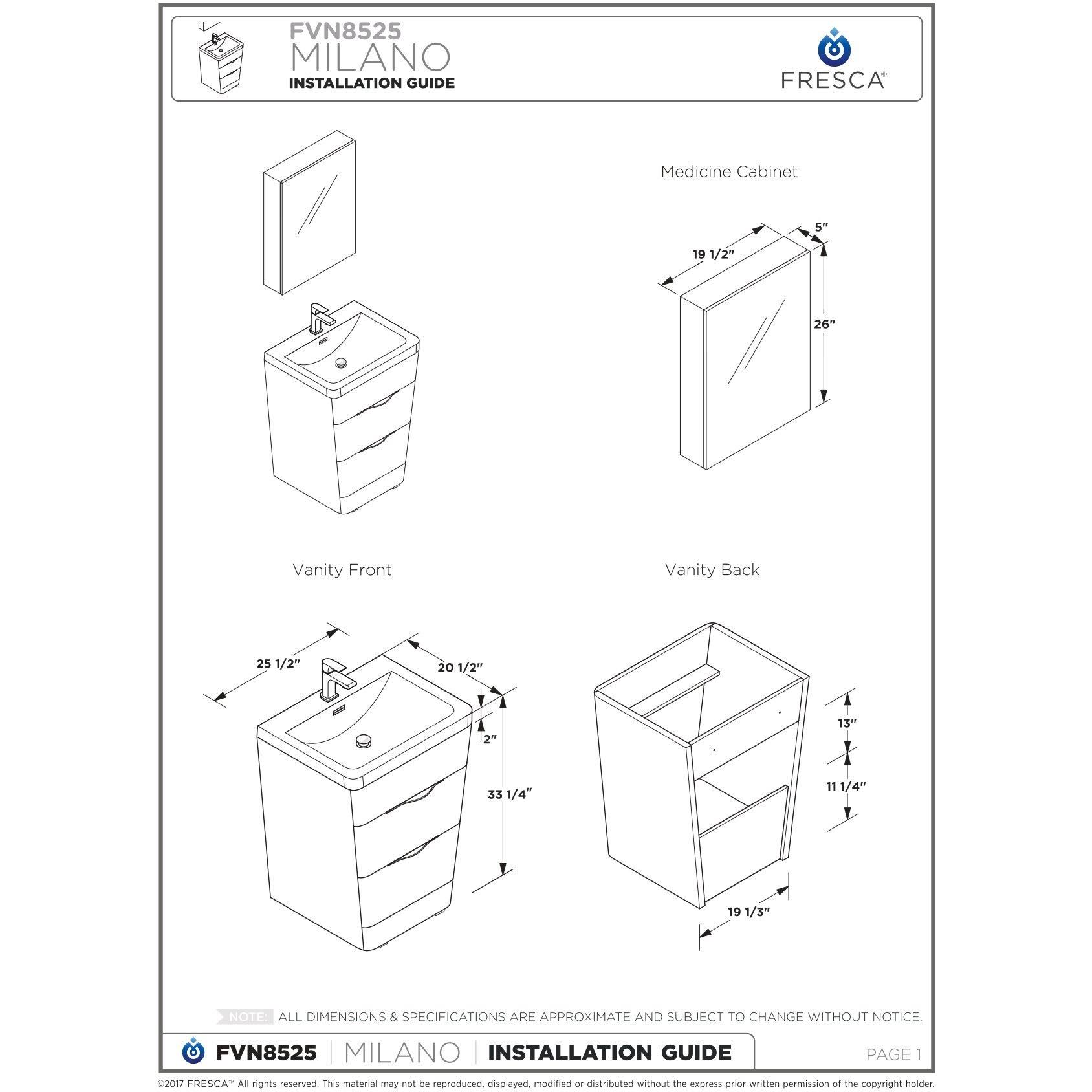 White Oak Bathroom Cabinet L2289