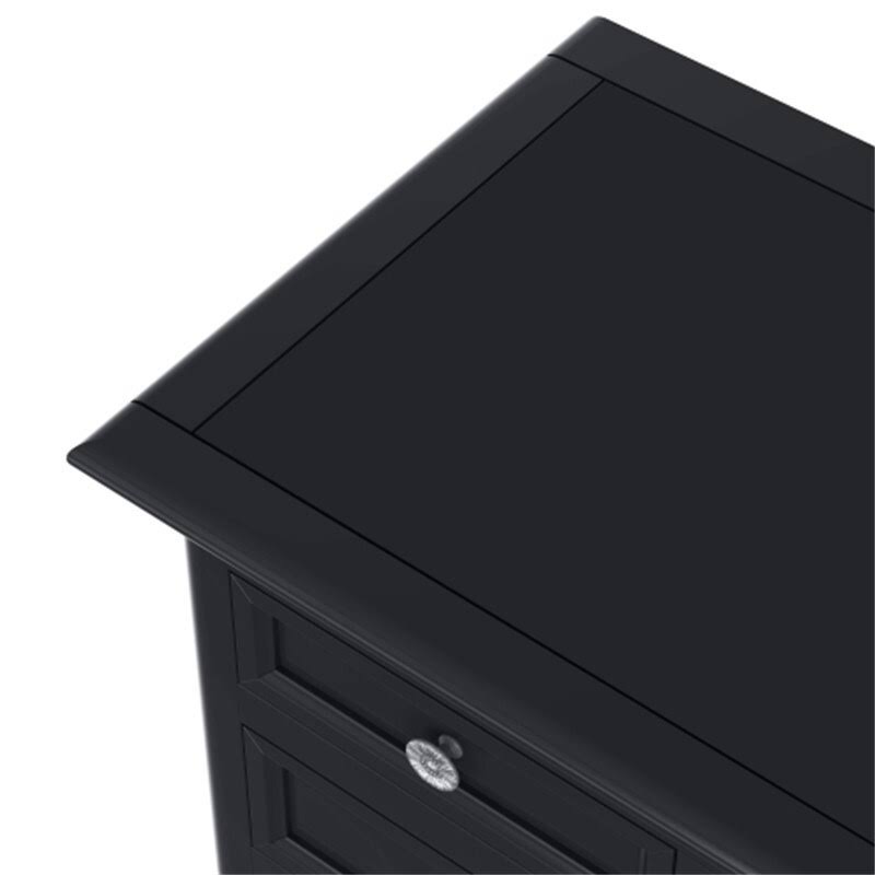Blue 6 Drawer Console Table with Cabinet and Shelf S809