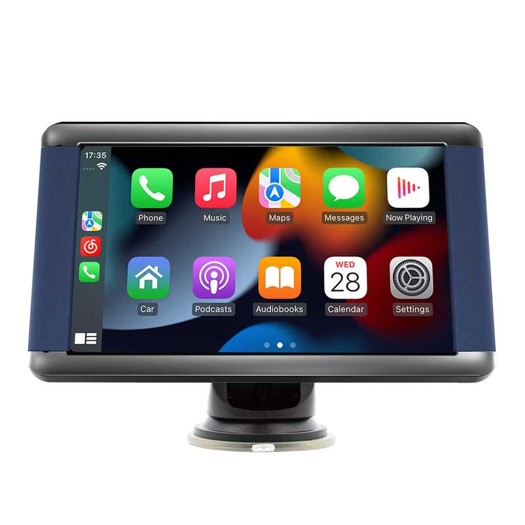 7" Portable Bluetooth Car MP5 Player Monitor Wireless Carplay Camera K784200