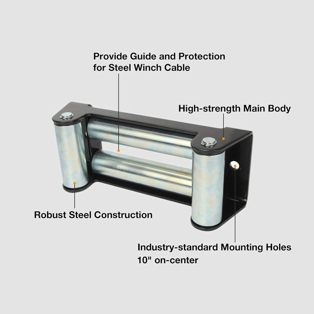 4-Way Roller Cable Guide with 10" Bolt Pattern, Pack of 2 J670