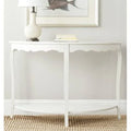 Solid Wood Console Table Shady White S365266