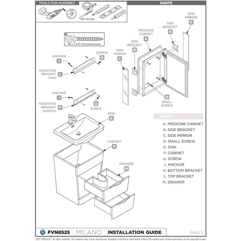 White Oak Bathroom Cabinet L2289