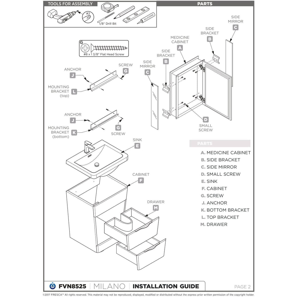 White Oak Bathroom Cabinet L2289