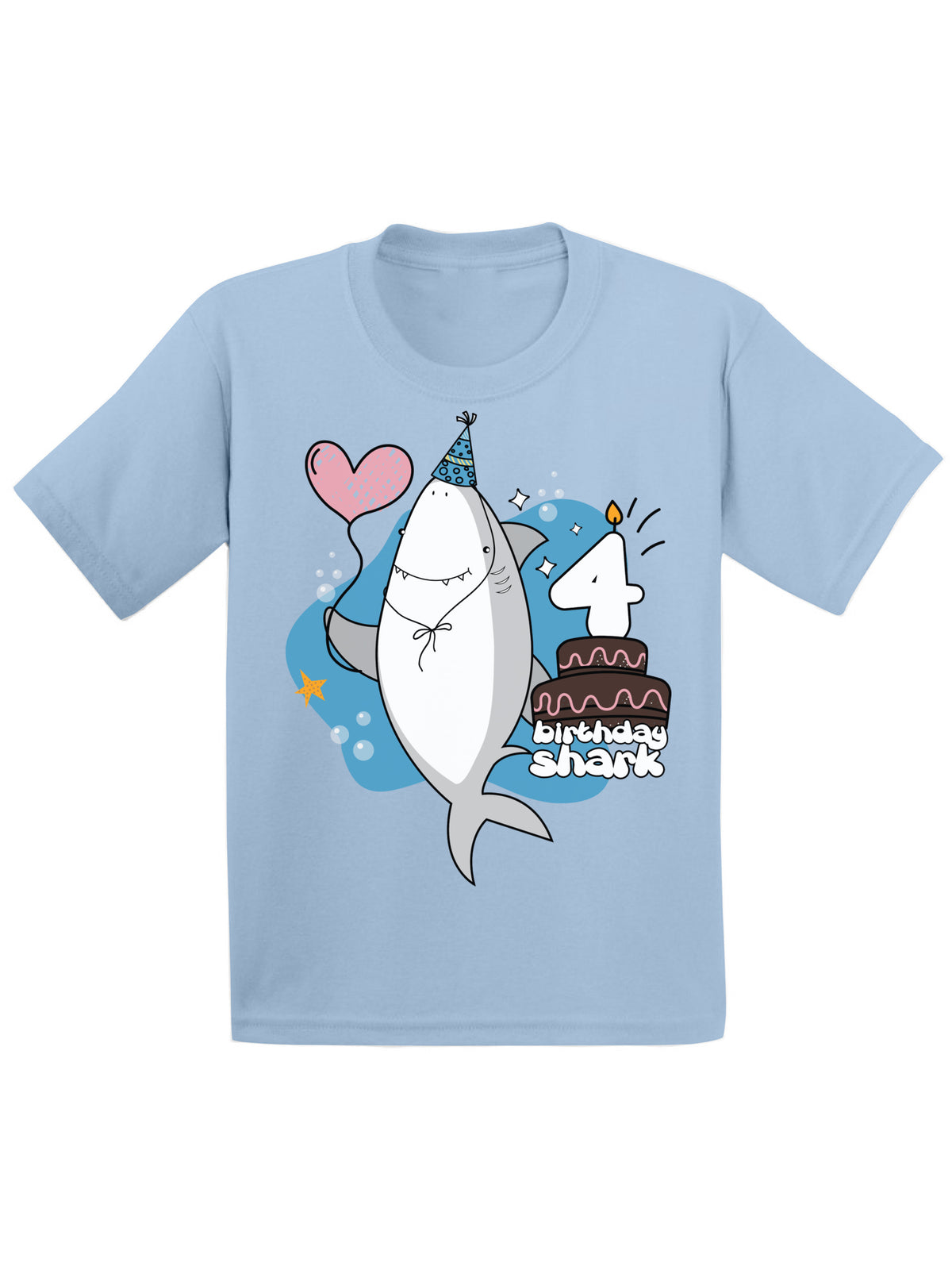 Fourth Birthday Shark T-Shirt for Toddlers Z588844