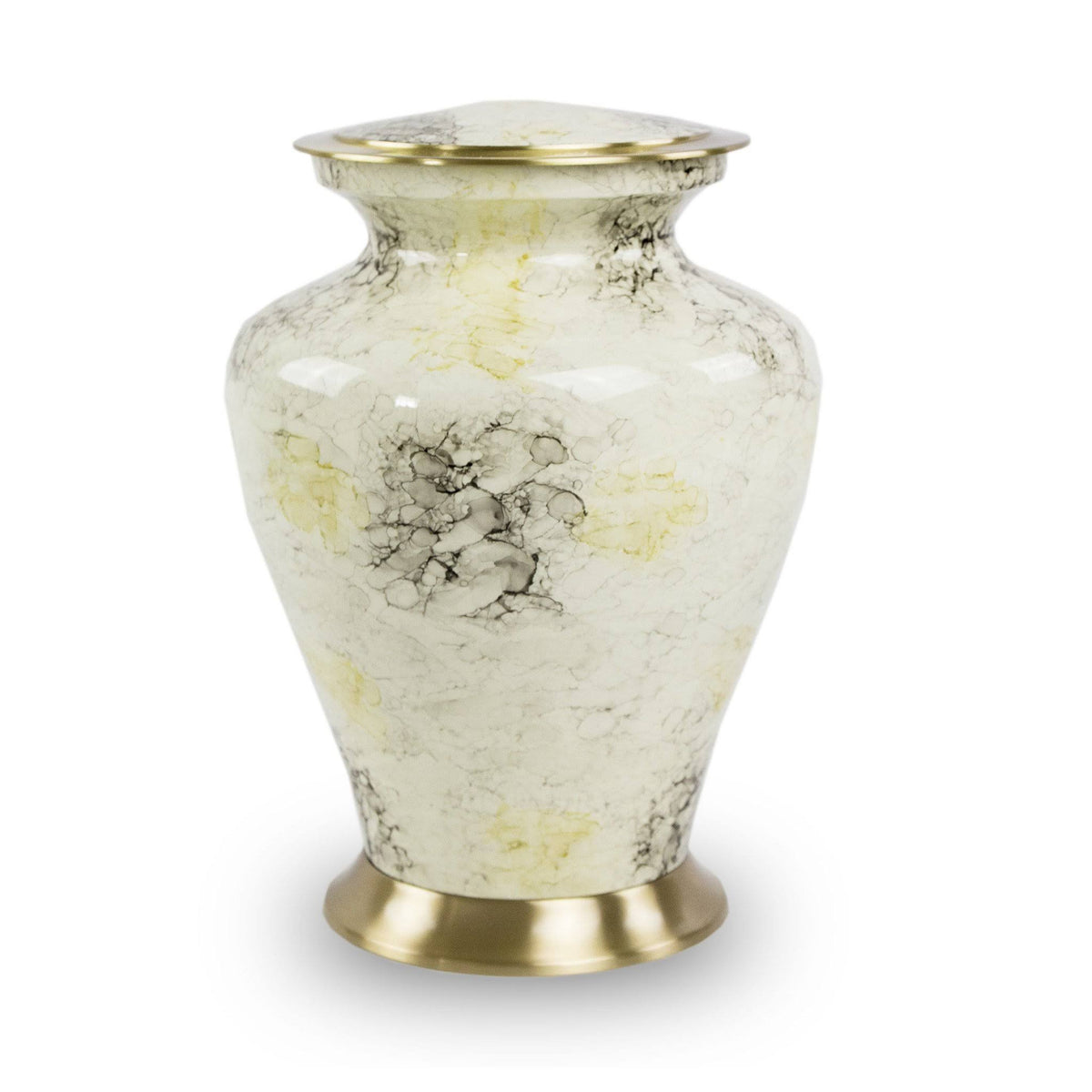 Large Marble White Cremation Urn S5238