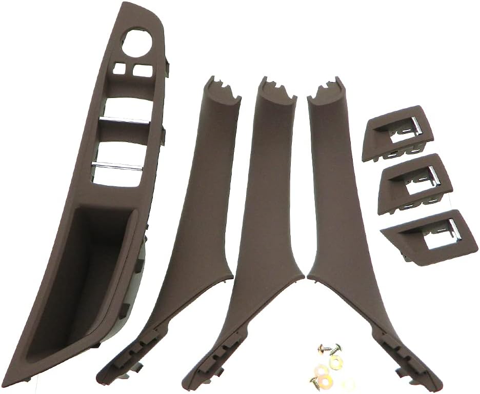7PCS Carbon Fiber Pattern Inner Trim Door Handle Replacement Pack of 2 V853