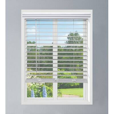 Cordless Faux Wood Blinds, 37W x 48L R350