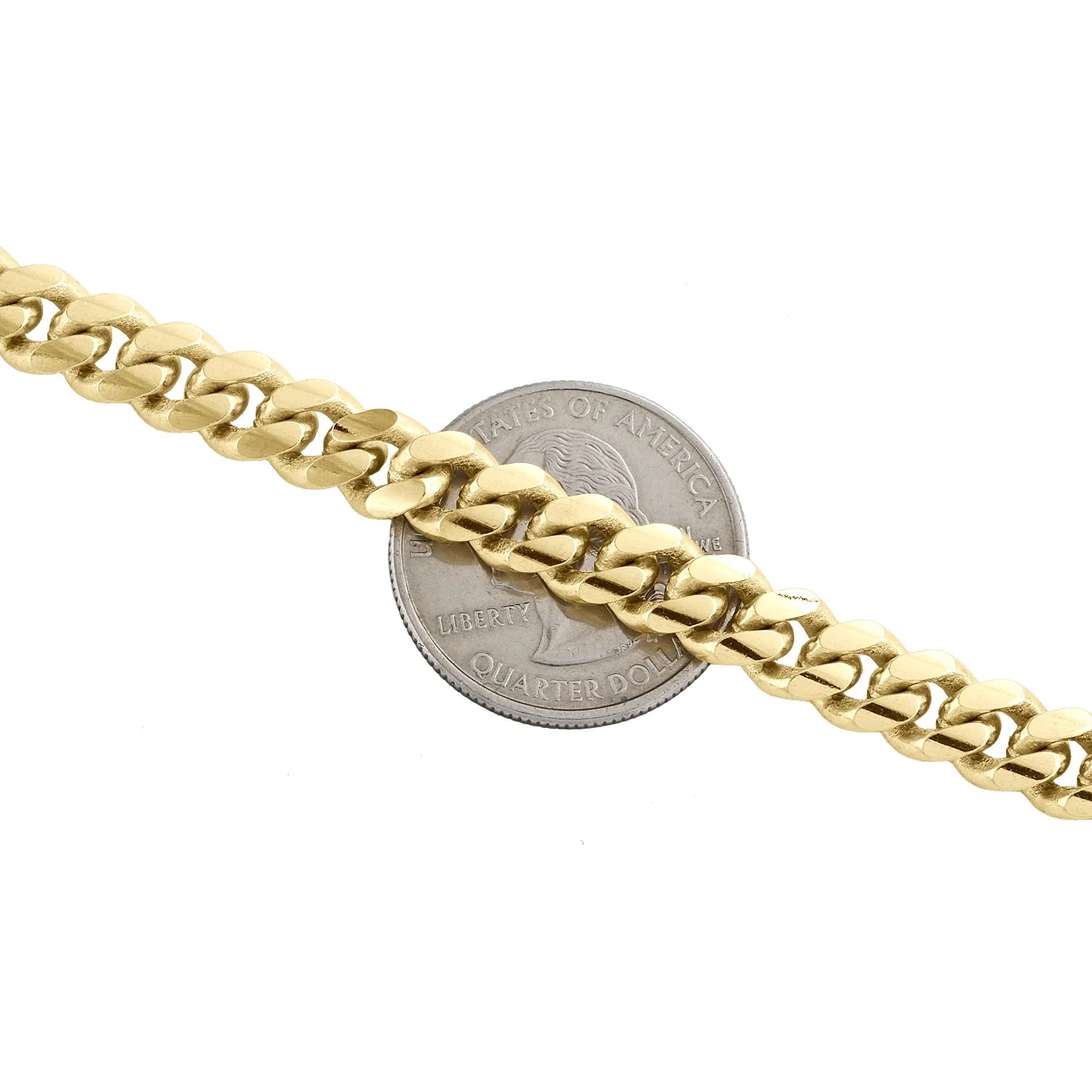 10K Yellow Gold Solid Miami Cuban Link Chain Necklace 30 Inch L76953