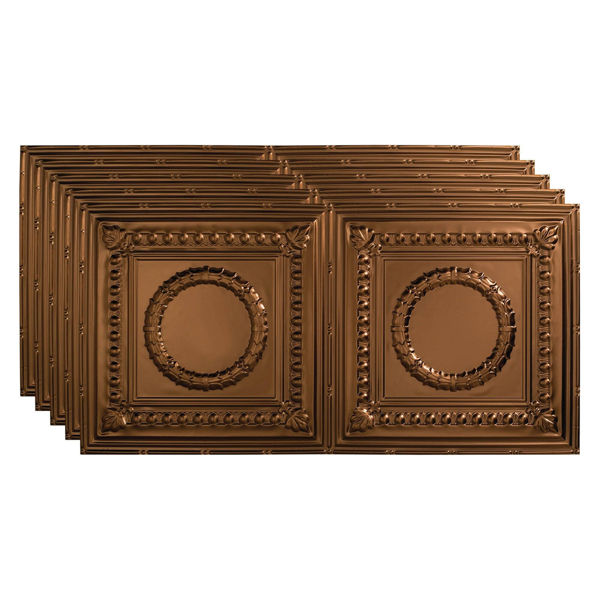 Oil-Rubbed Bronze Glue Up Ceiling Tile 5 Pack J352