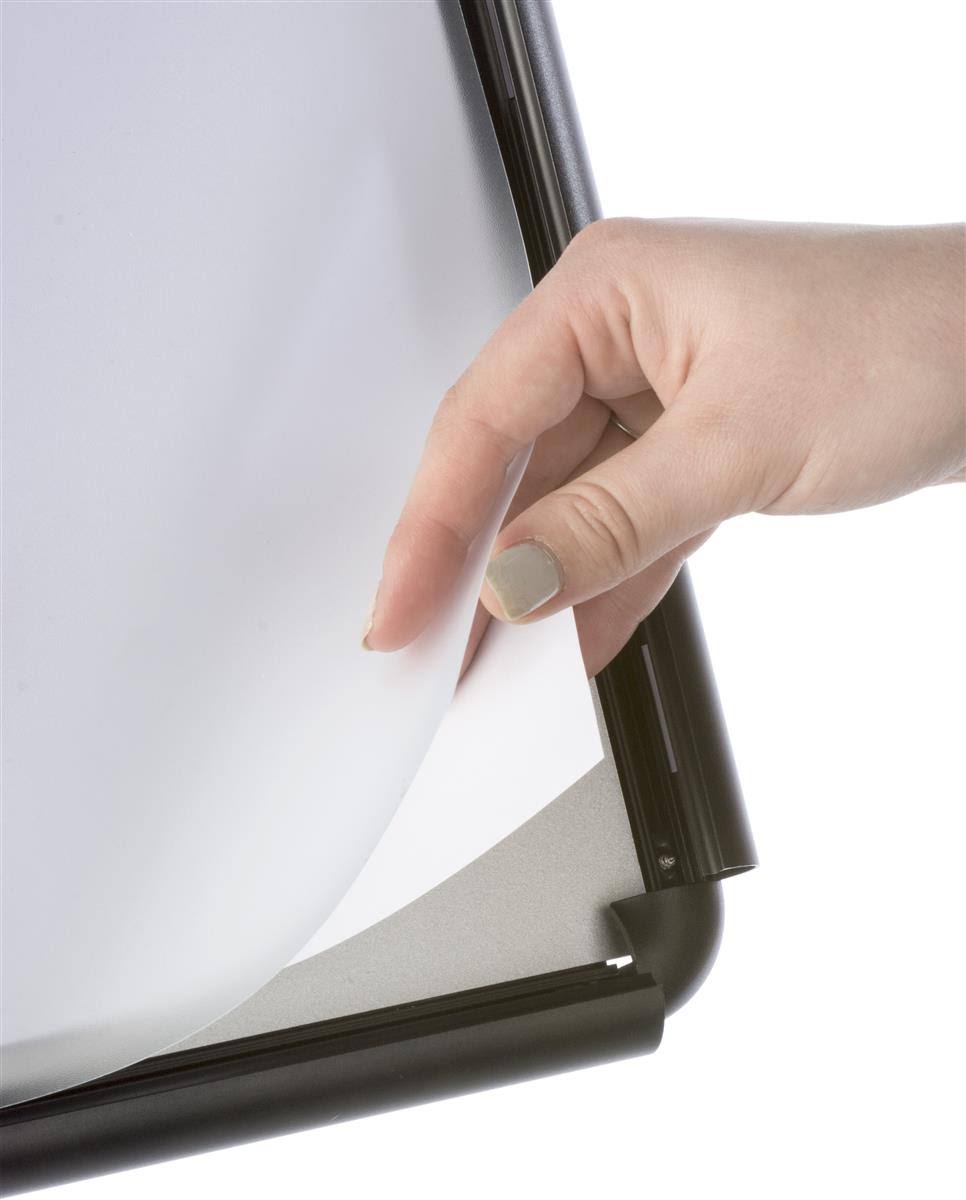 Black Tilting Floor Sign Frame S147