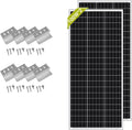 100 Watt 12V Monocrystalline Solar Panel with Z Bracket T2416
