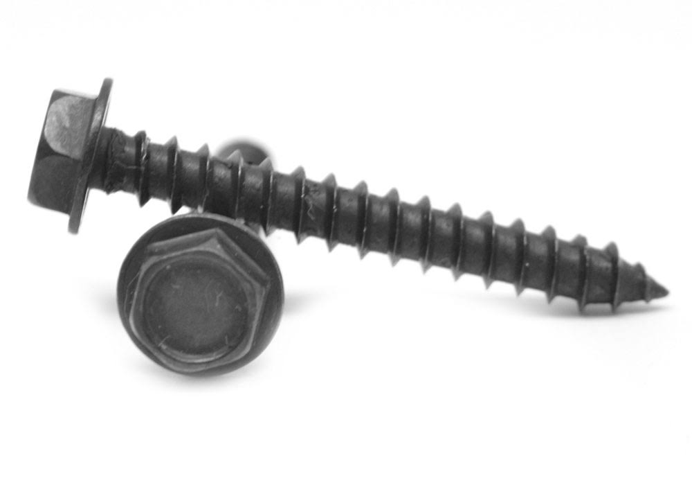 Black Oxide Hex Washer Head Sheet Metal Screw B391