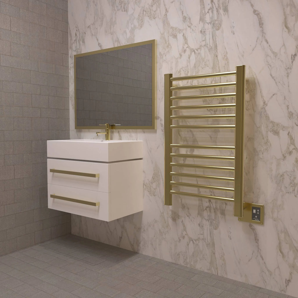 Satin Brass Towel Warmer S32541