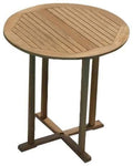 Round Teak Patio Bar Table Q442039