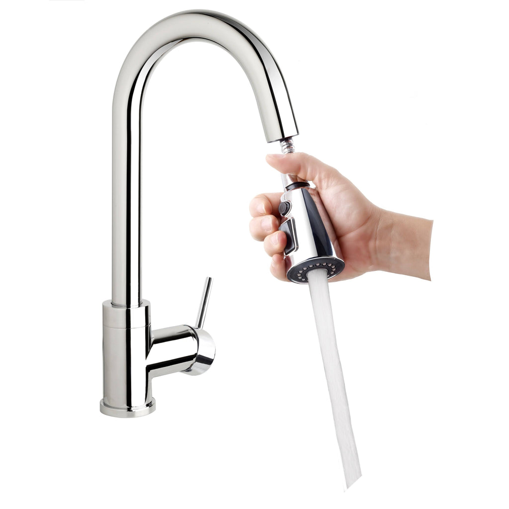 Polished Chrome Pull-Down Kitchen Faucet G6690