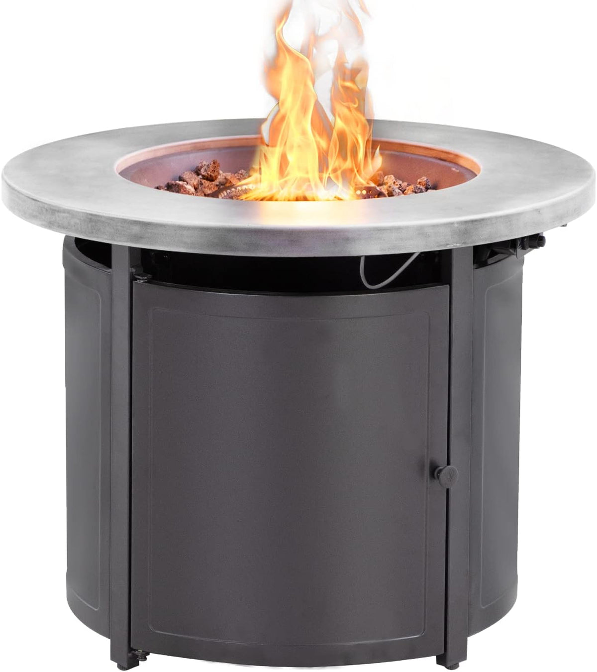 55000BTU Rectangular Fire Table with Lid S40565