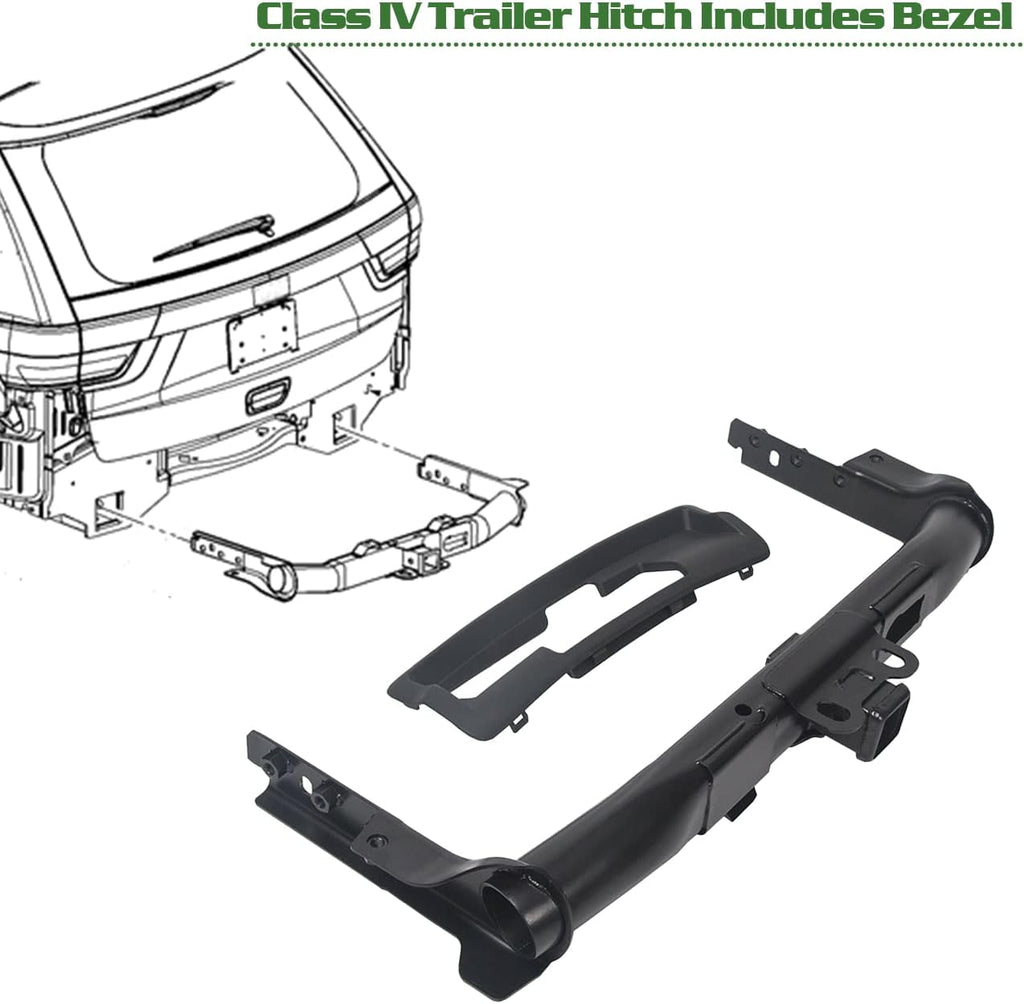 Trailer Hitch Receiver and Bezel P935