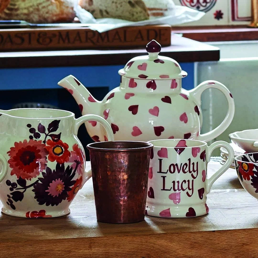 Pink Hearts 4 Mug Teapot Boxed I480