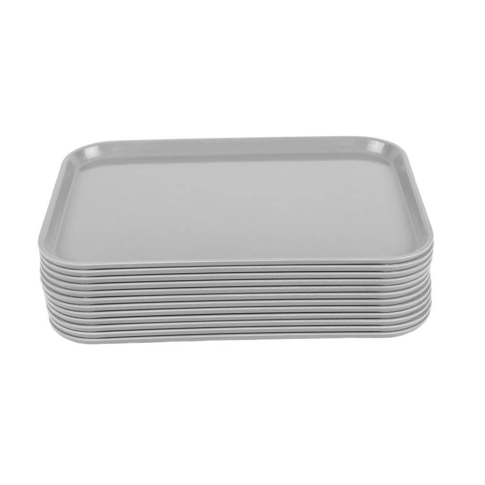 Gray Glasteel Fiberglass Rectangular Tray R392849