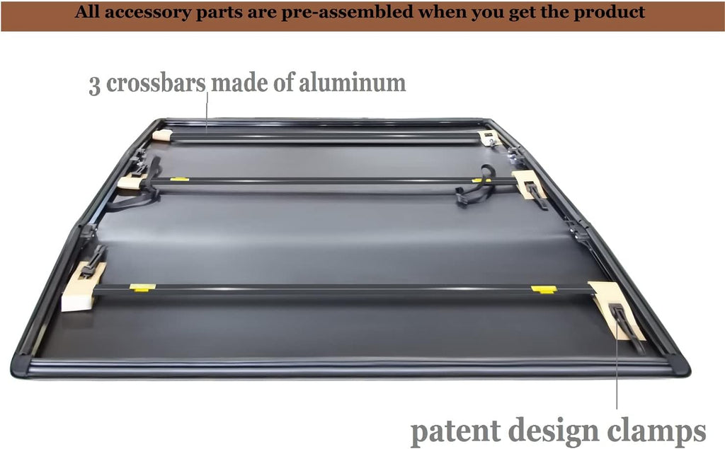 Soft Tri Fold Truck Bed Tonneau Cover P117496