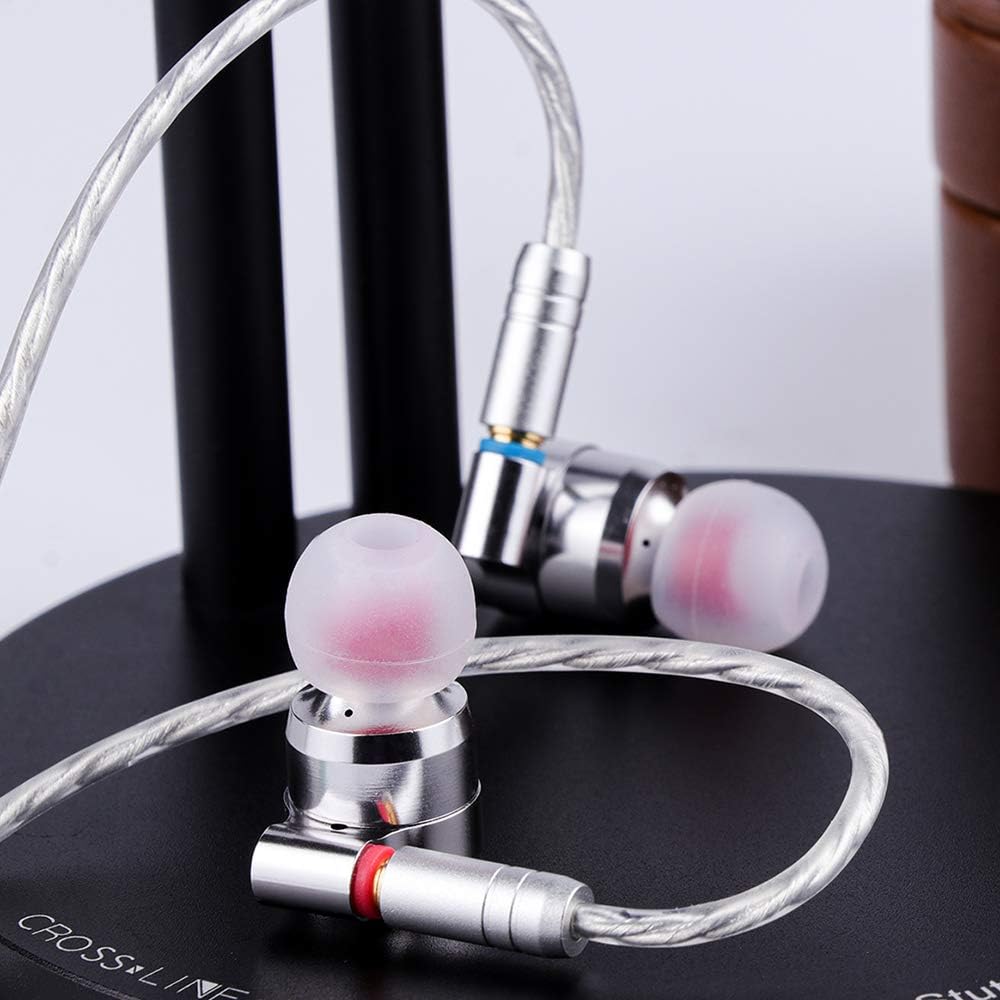 TIN HiFi T4 10mm Carbon Nanotube Dynamic Driver in-Ear Monitor Earphones with Silver-Plated MMCX Cable G53706
