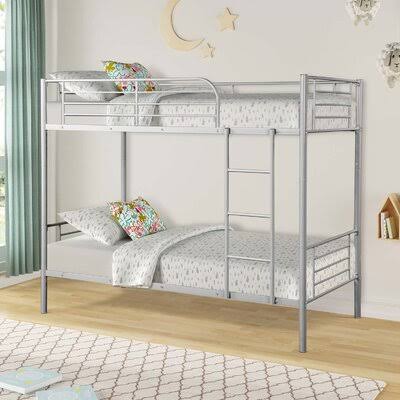 Twin Over Twin Metal Bunk Bed J2746