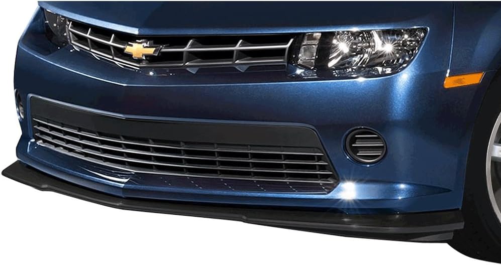 Unpainted Black Polyurethane Front Lip Splitter for 2014-2015 Chevy Camaro V6 LT LS G66339