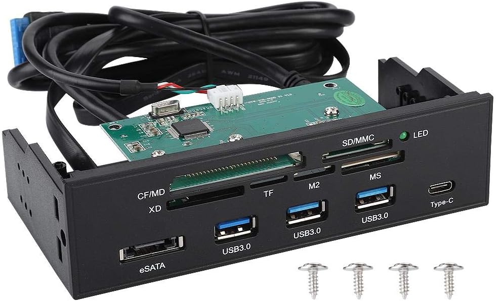 Internal Card Reader Dashboard, 5.25 inches Multifunction PC Front Panel A9280