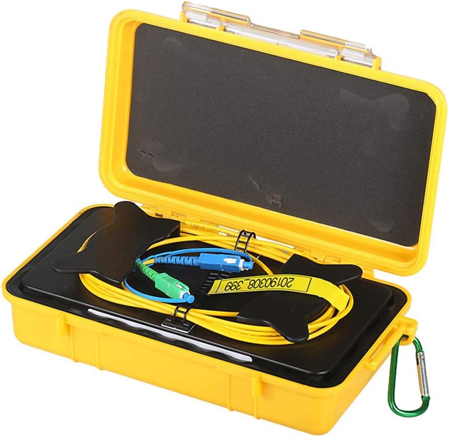 Fiber Optic OTDR Launch Cable Box Singlemode 9/125 SC/UPC-SC/APC Connector (1000M) M3047