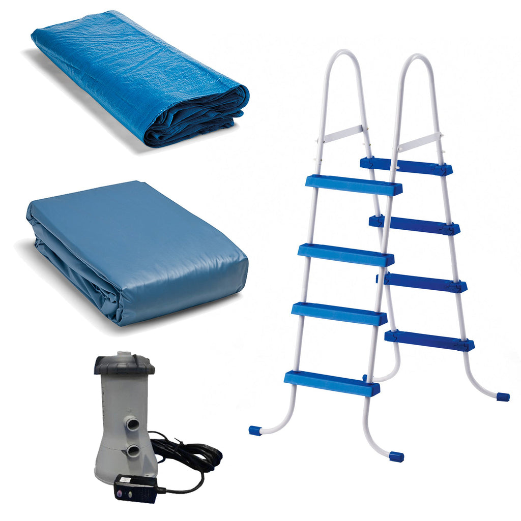 15 x48" Inflatable Pool with Ladder, Pump and Maintenance Kit Z768