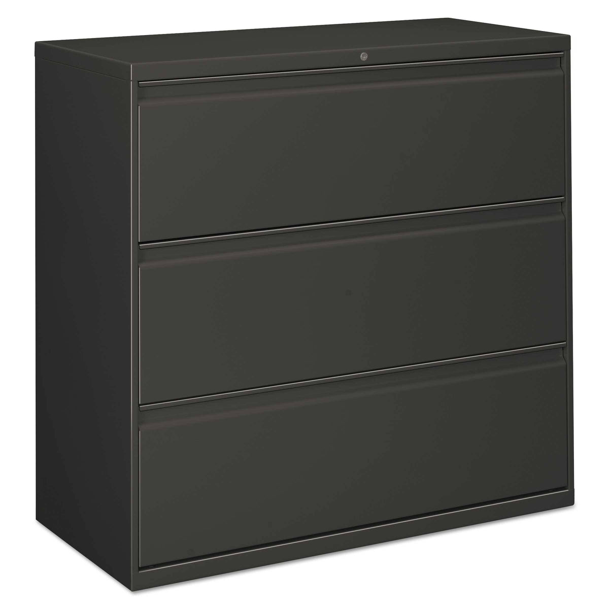 Three-Drawer Lateral File Cabinet, Charcoal B848