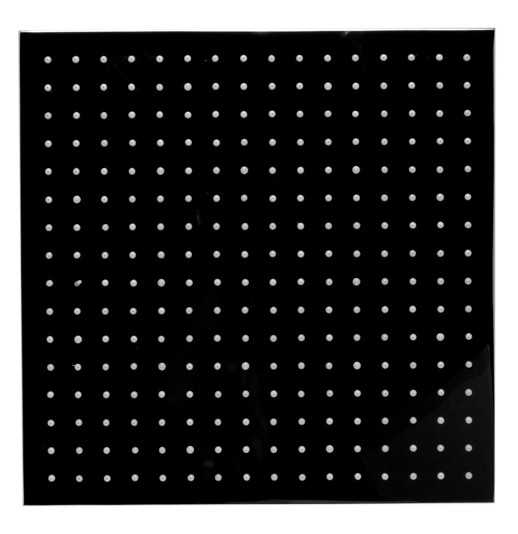 Polished Chrome 16" Square Multi Color LED Rain Shower Head Z185