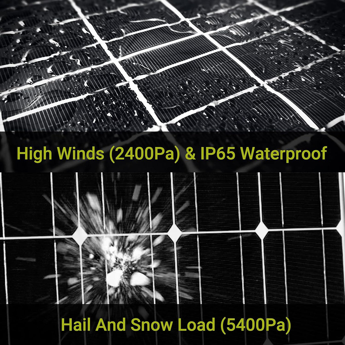 100 Watt 12V Monocrystalline Solar Panel with Z Bracket T2416