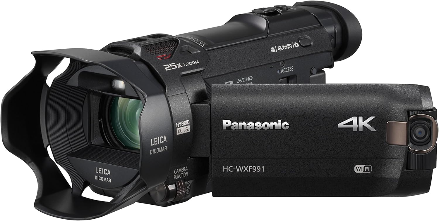 4K Ultra HD Video Camera Camcorder with 20X Optical Zoom, HDR Capture, Wi-Fi (Black) K175