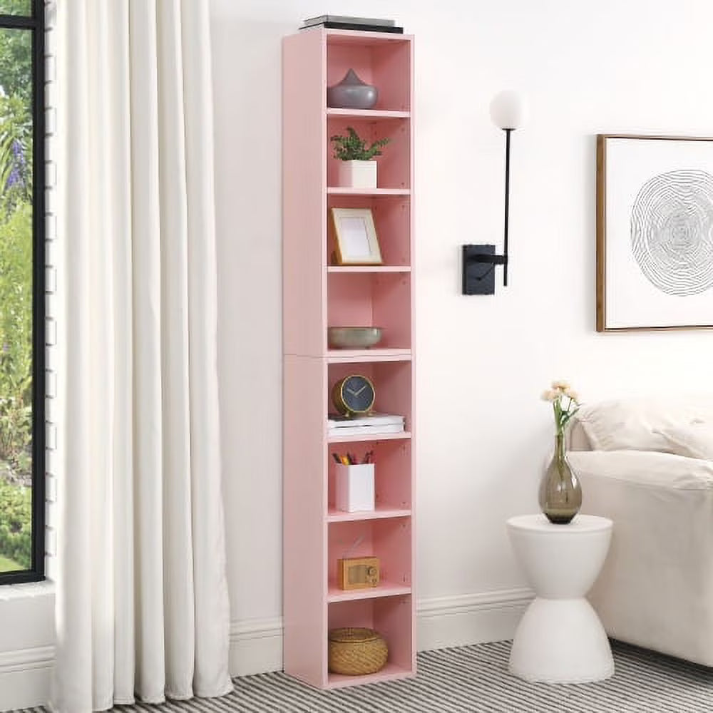 8-Tier Media Tower Rack with Adjustable Shelves R88906