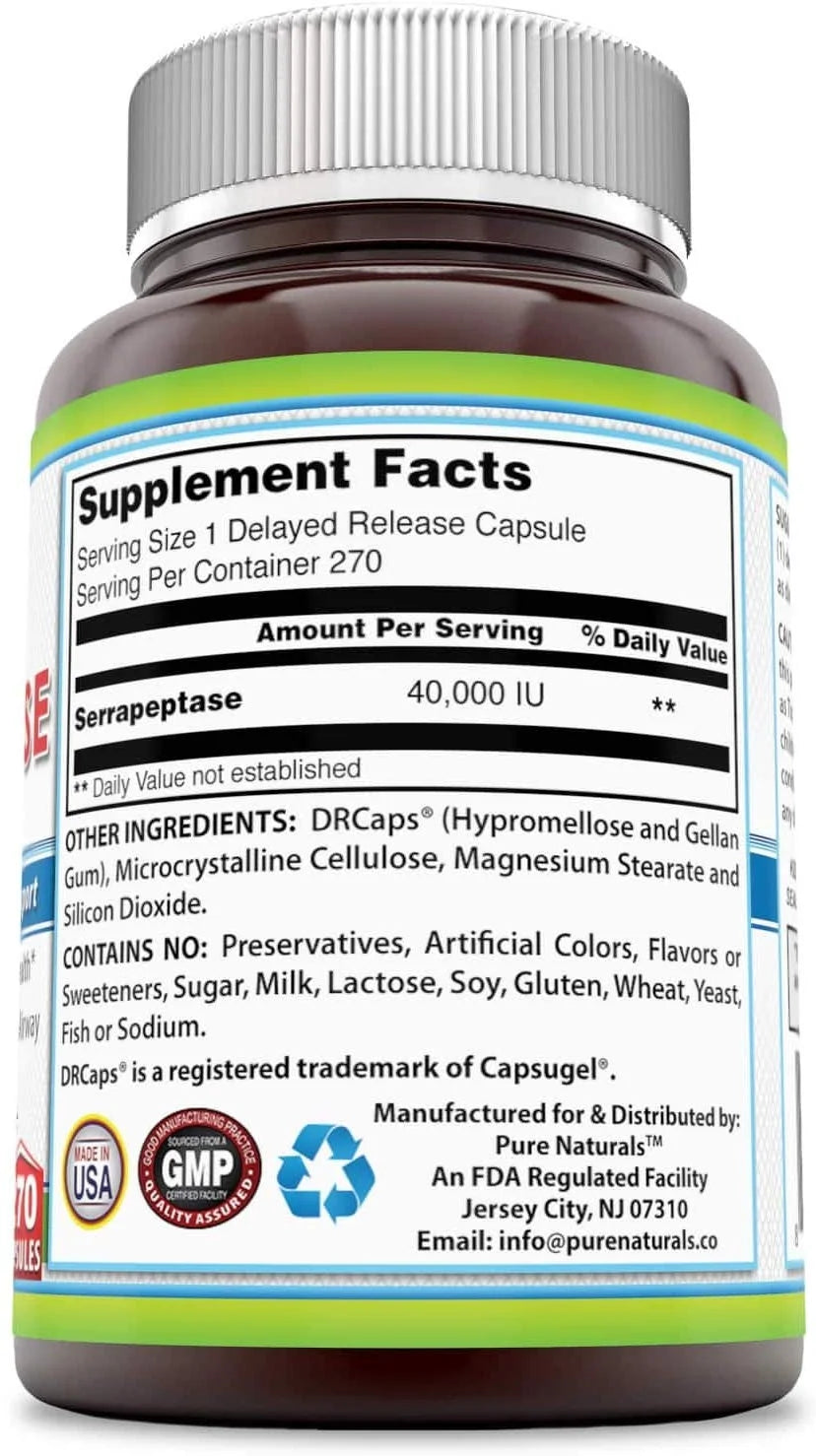 270 Capsules Serrapeptase Z9785