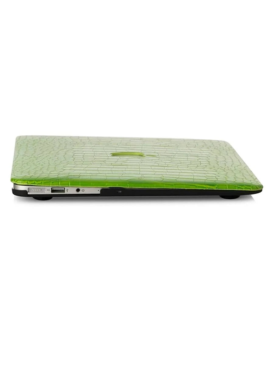 Lime Faux Crocodile MacBook Case N3148