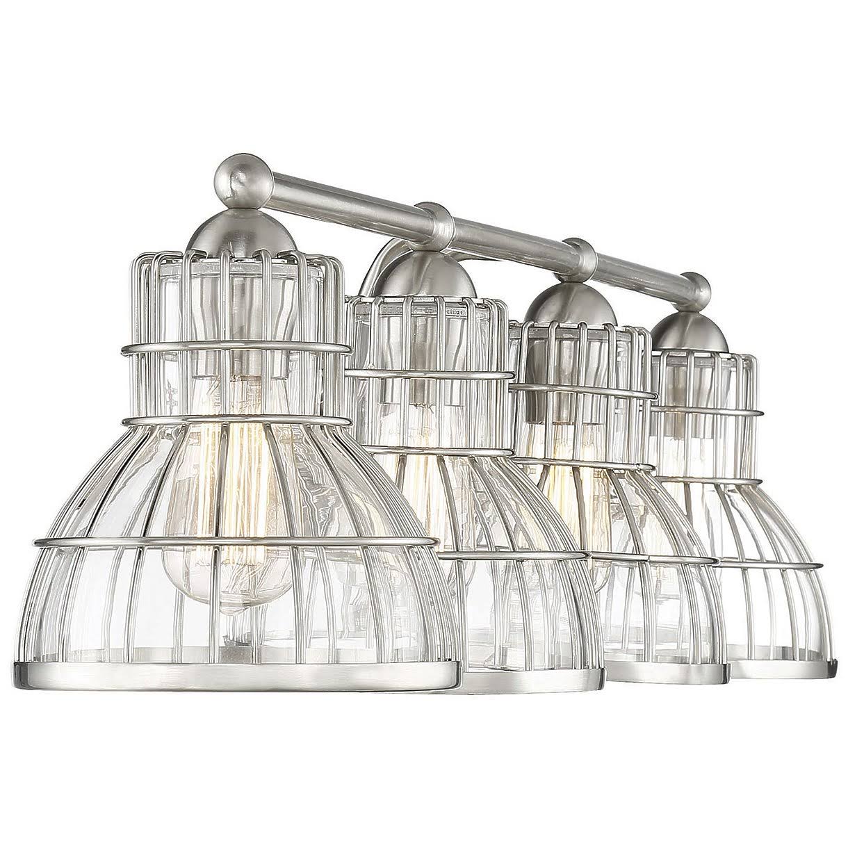 4 Light Bath Bar, Satin Nickel X89438