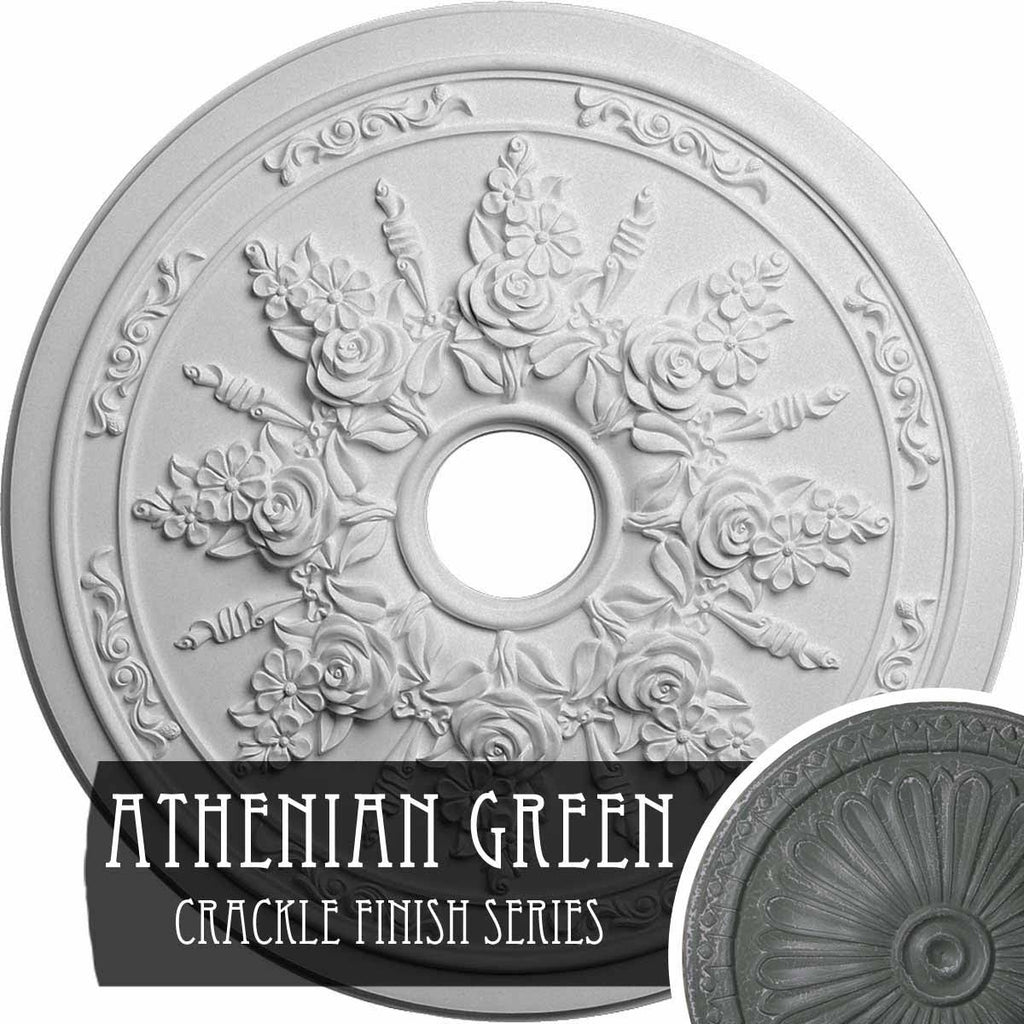 Rose and Ribbon Ceiling Medallion U722067
