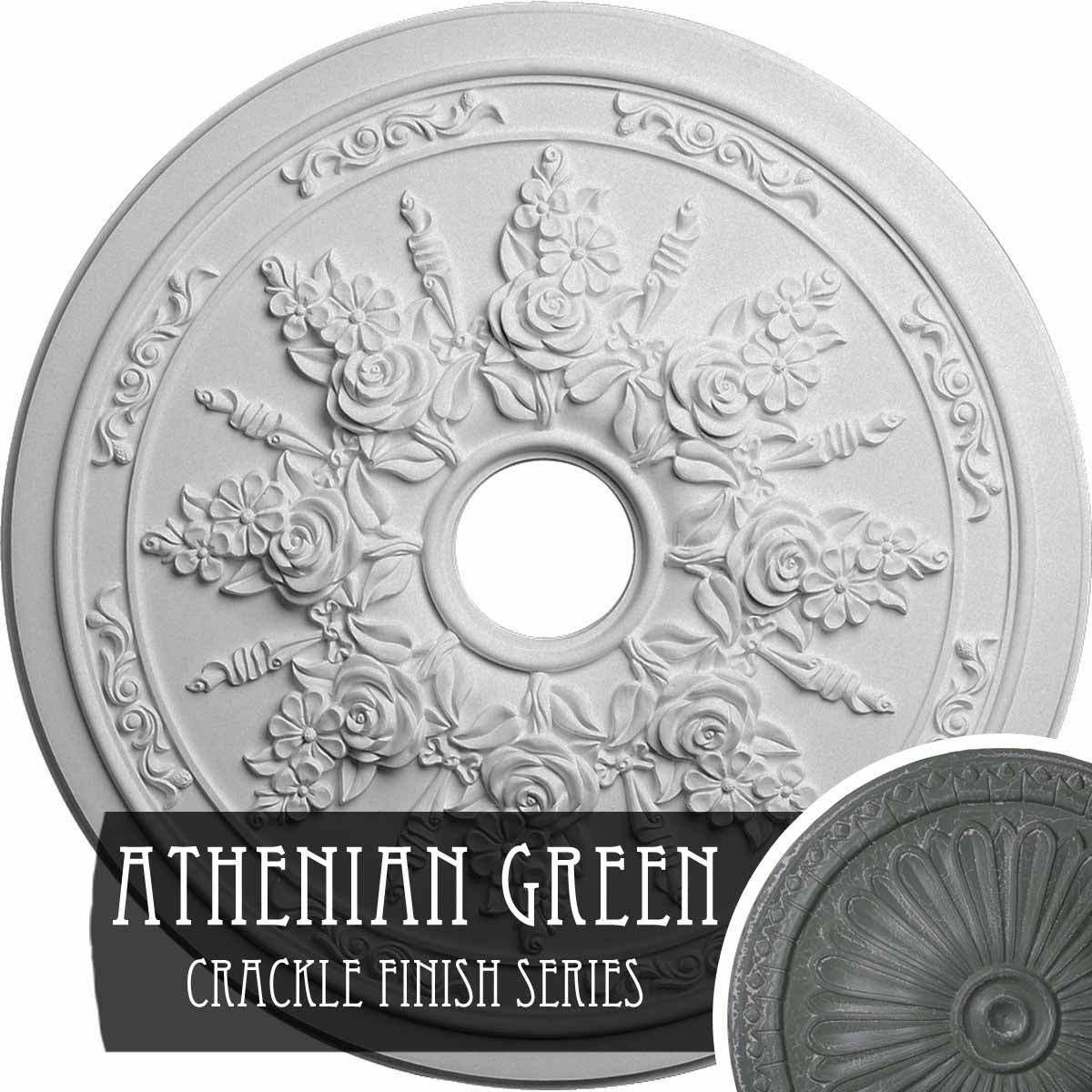 Rose and Ribbon Ceiling Medallion U722067
