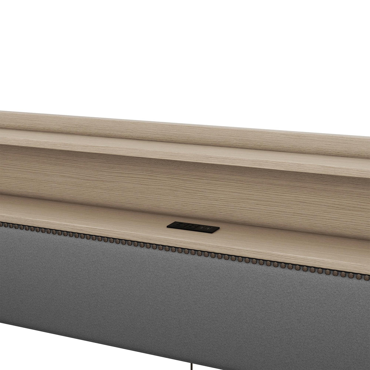 Twin Size Upholstered Sofa Bed Frame with Hydraulic Storage and LED Lights P387842