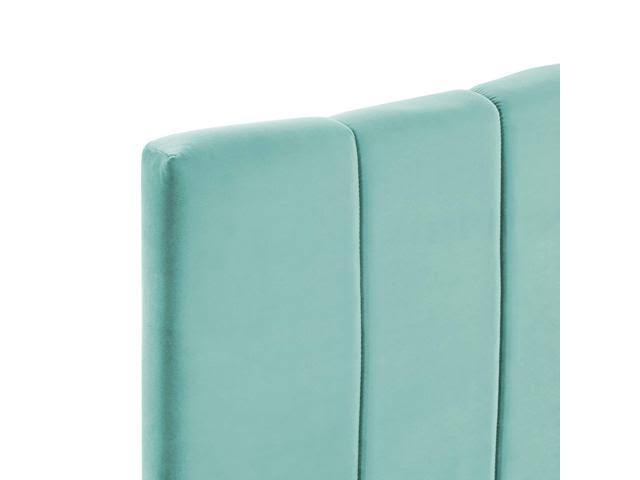 Mint Channel Tufted Velvet Twin Headboard E45269